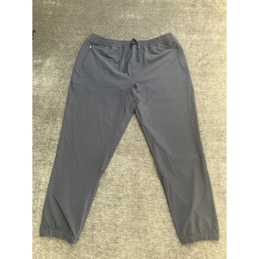 Fresh Clean Threads Performance Jogger Pants Mens XL Blue Mid Rise Elastic Waist